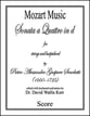 Sonata a Quattro in d Orchestra sheet music cover